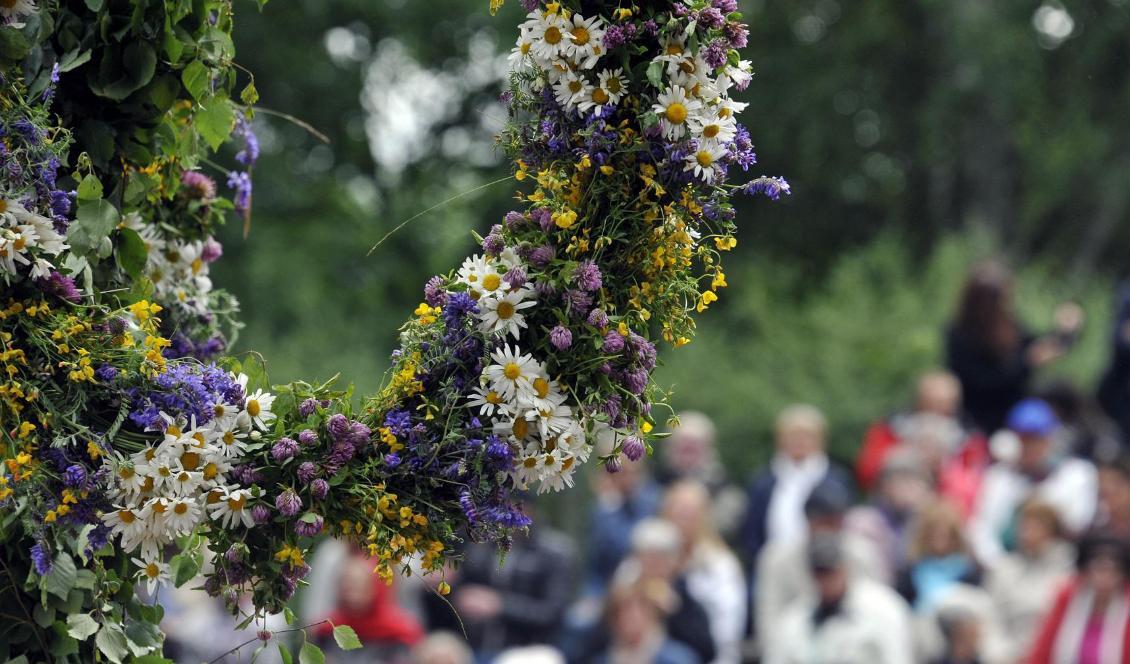 Midsommarvädret blir ganska lagom. Det imponerar inte, men blir inte heller varken jättekallt eller jätteblött. Foto: Hasse Holmberg/TT