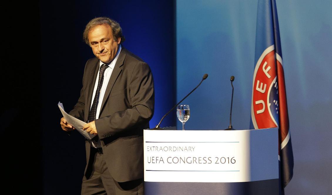 
Michel Platini. Foto: Thanassis Stavrakis/TT-arkivbild                                                
