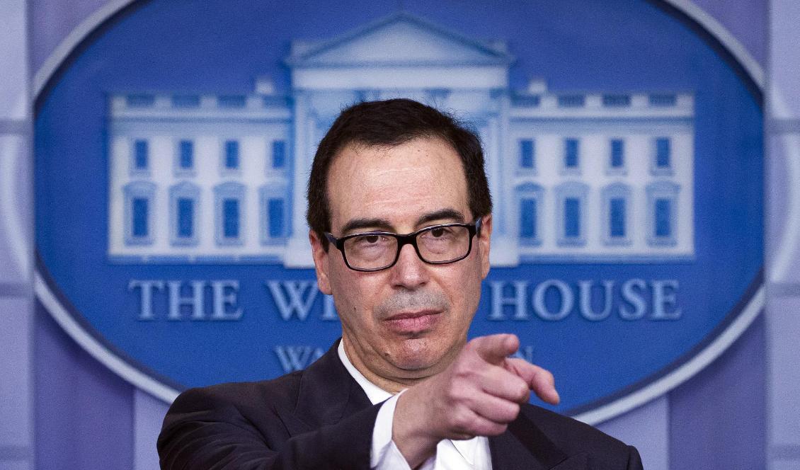USA:s finansminister Steven Mnuchin. Foto: Alex Brandon/AP/TT