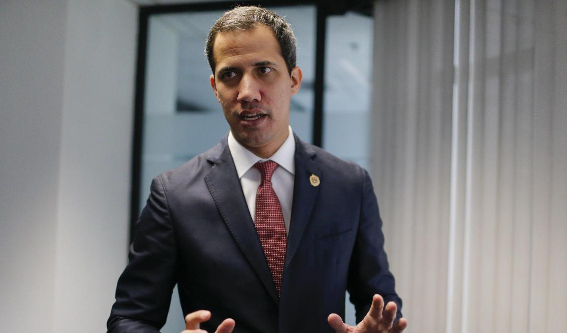 Oppositionsledaren Juan Guaidó. Foto: Leonardo Fernandez/AP/TT-arkivbild