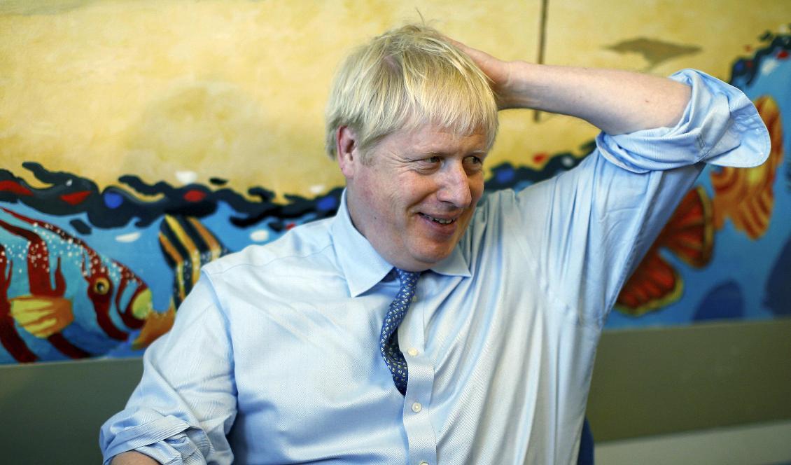 Storbritanniens premiärminister Boris Johnson positionerar sig i brexitbrev till EU. Foto: Peter Nicholls/poolfoto via AP/TT-arkivbild