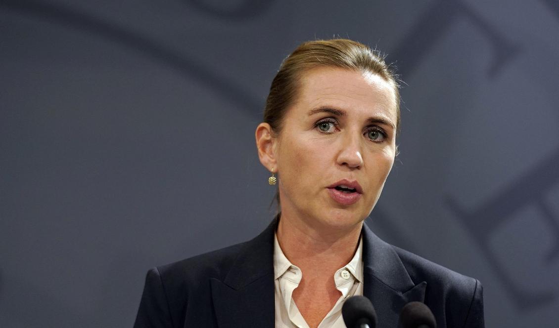 Statsminister Mette Frederiksen (S) vill göra det svårare för kriminella att ta sig över gränsen till Danmark från Sverige. Foto: Martin Sylvest/Ritzau/TT