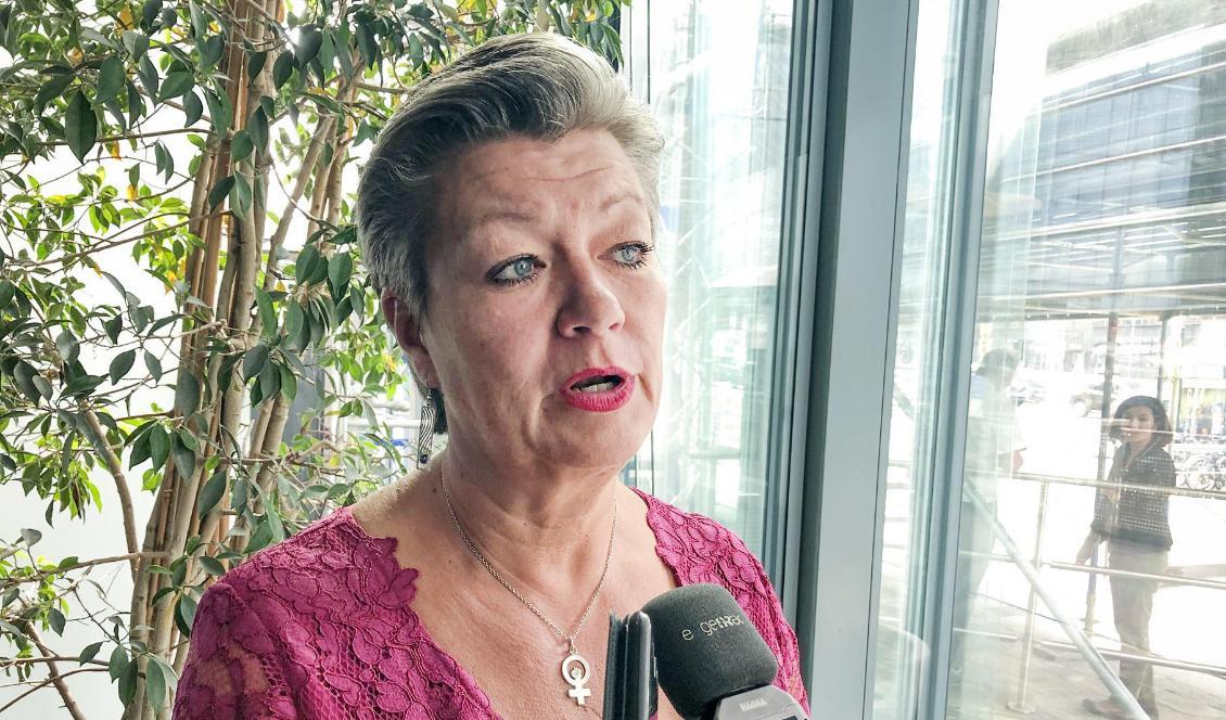 
Sveriges tillträdande EU-kommissionär Ylva Johansson (S). Foto: Wiktor Nummelin/TT-arkivfoto                                                