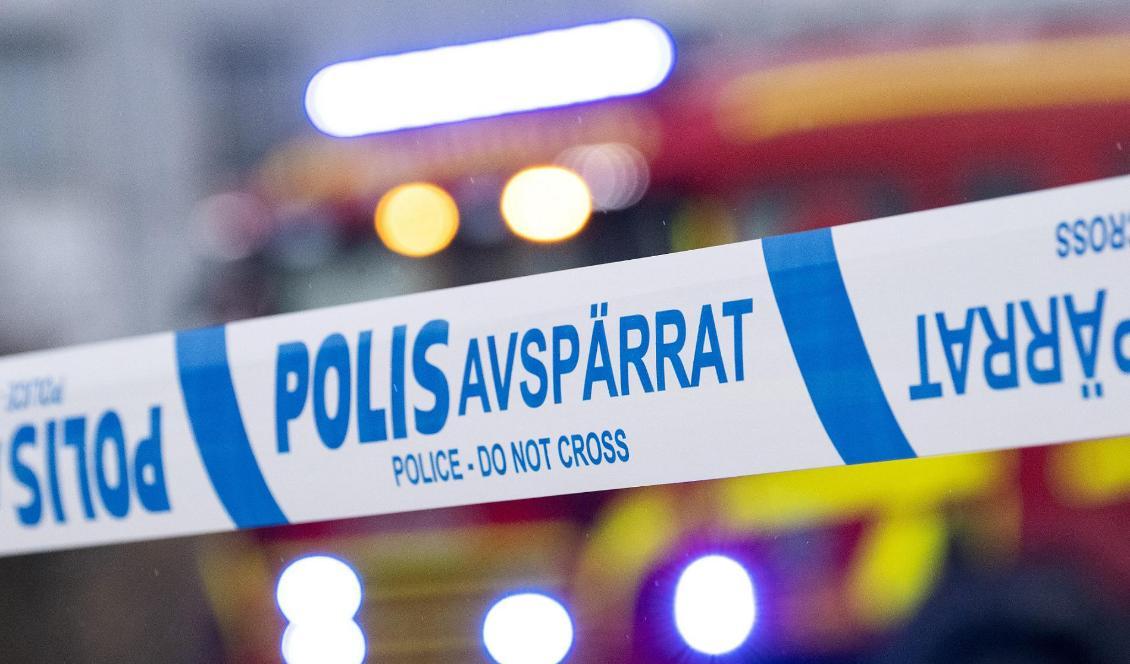 
Händelsen utlöste en stor utryckning. Foto: Johan Nilsson/TT-arkivbild                                                