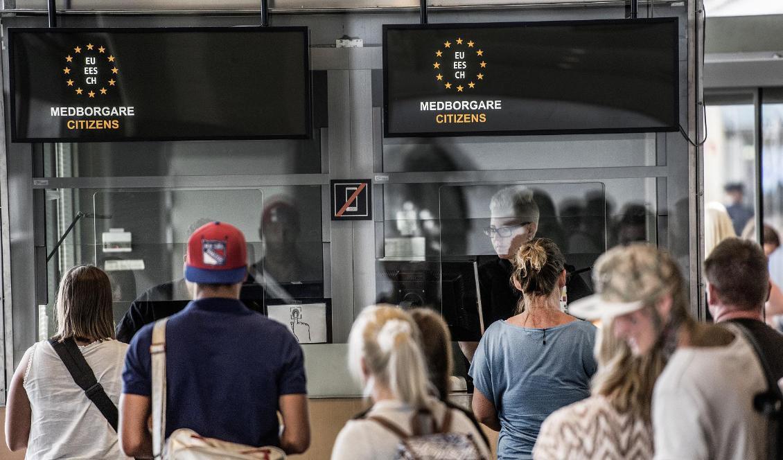 Trots att en särskild händelse upprättades i vintras kvarstår stora utmaningar för den svenska gränspolisen. Foto: Tomas Oneborg/SvD/TT-arkivbild