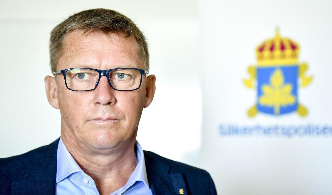 Klas Friberg, chef för Säkerhetspolisen. Foto: Henrik Montgomery/TT-arkivbild
