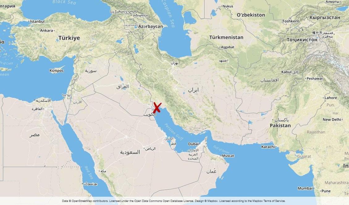 Drönaren ska ha skjutits ned över hamnstaden Mahshahr i sydvästra Iran. Foto: TT