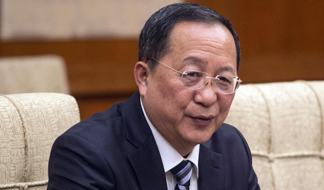 Nordkoreas utrikesminister Ri Yong-Ho, här på en bild från december i fjol. Foto: Fred Dufour/AP/TT