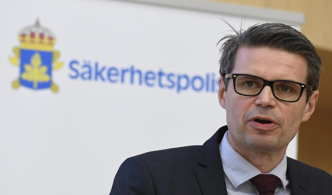 Säpo försöker trycka tillbaka radikaliserande utveckling, säger Fredrik Hallström. Foto: Janerik Henriksson/TT-arkivbild