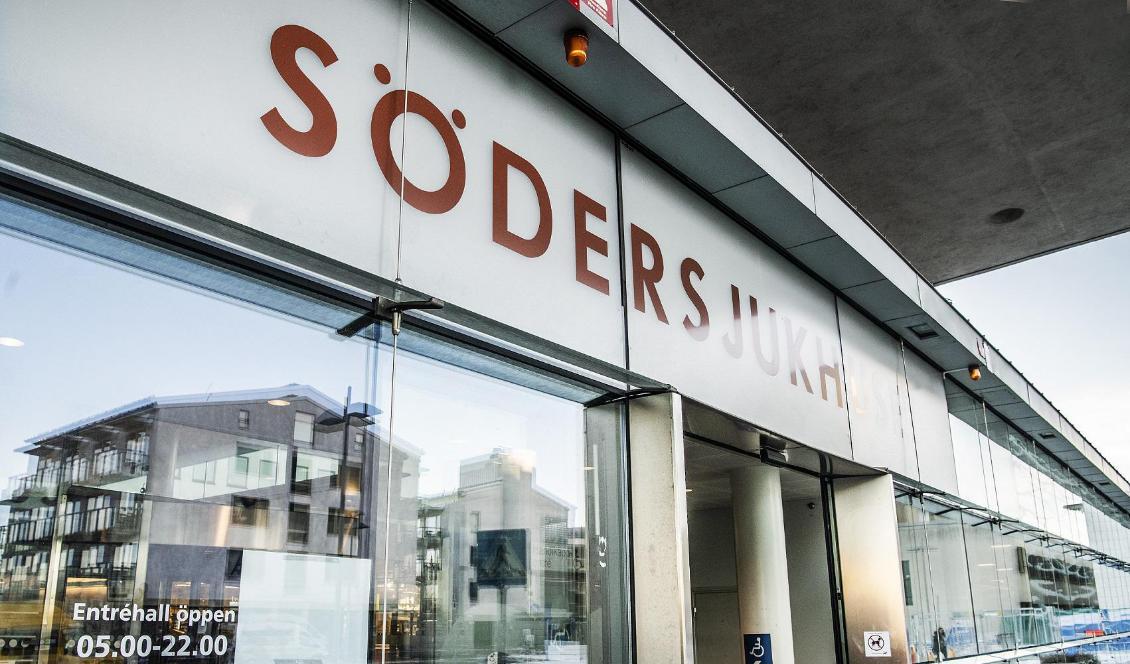 Entrén till Södersjukhuset, SöS. Foto: Tomas Oneborg/SvD/TT-arkivbild