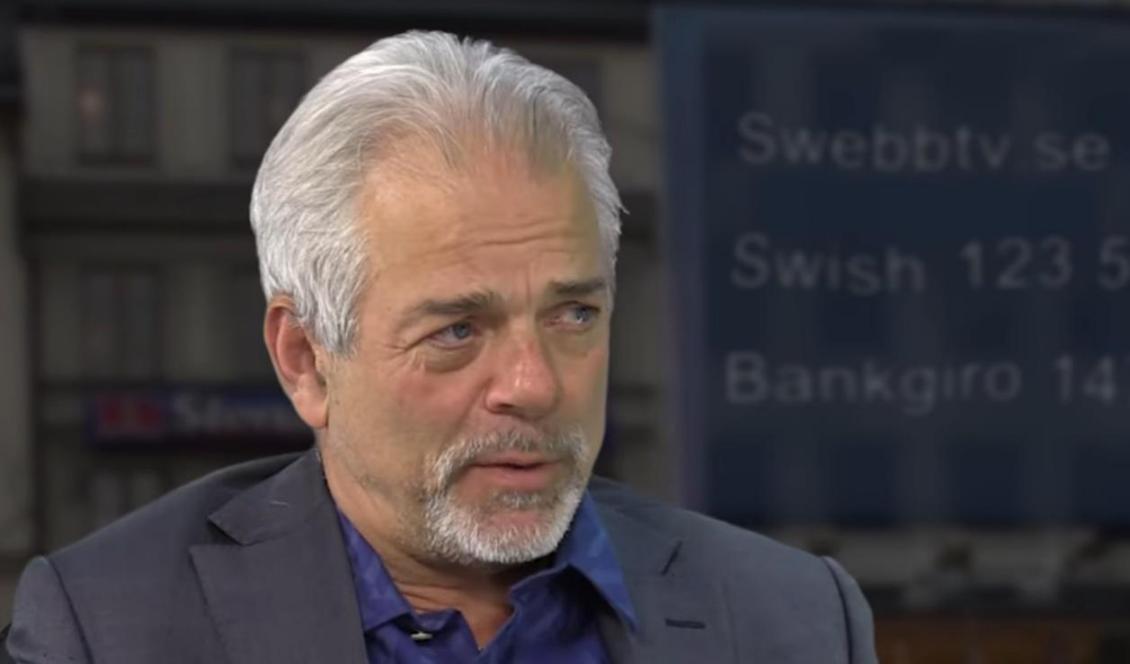 Vd för Swebbtv, Mikael Willgert. Foto: Skärmdump/Youtube