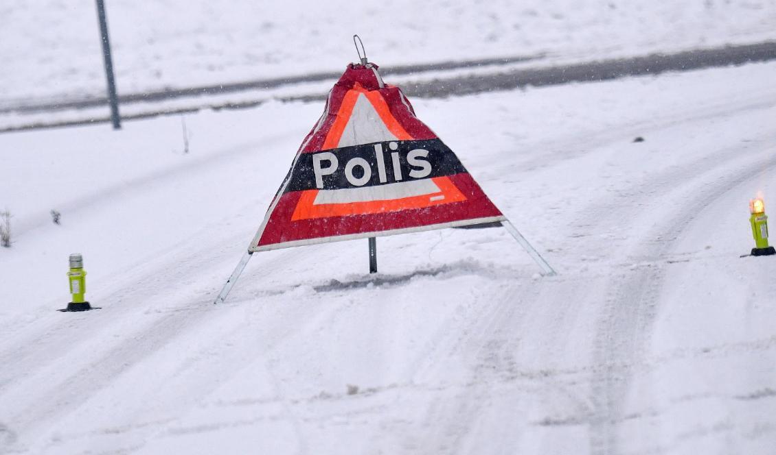 
Det är halt på vägarna i nästan hela Sverige. Foto: Johan Nilsson/TT-arkivbild                                                