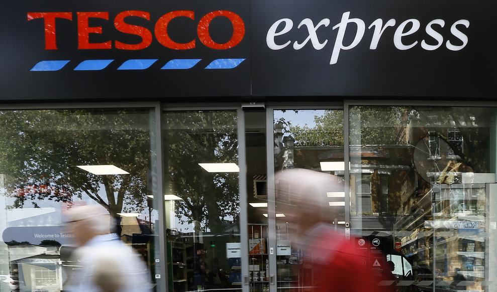 
En av Tescos butiker i London. Foto: Kirsty Wigglesworth/AP/TT-arkivbild                                                