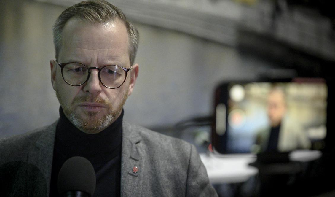 Inrikesminister Mikael Damberg (S) besökte på onsdagen polisutbildningen i Borås. Foto: Björn Larsson Rosvall/TT