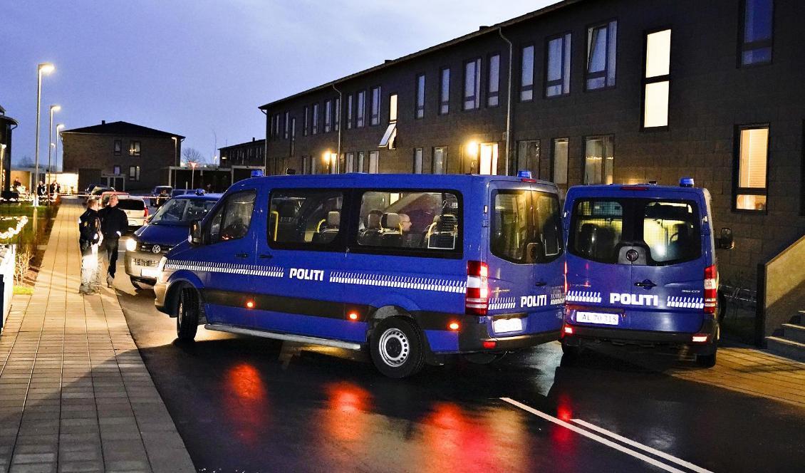 Tillslag skedde på flera platser i Danmark i onsdags. Foto: Henning Bagger/Ritzau/TT-arkivbild