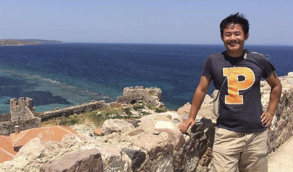 Den amerikanske forskaren Xiyue Wang släpps från Iran, där han suttit fängslad. Foto: Privat/AP/TT-arkivbild