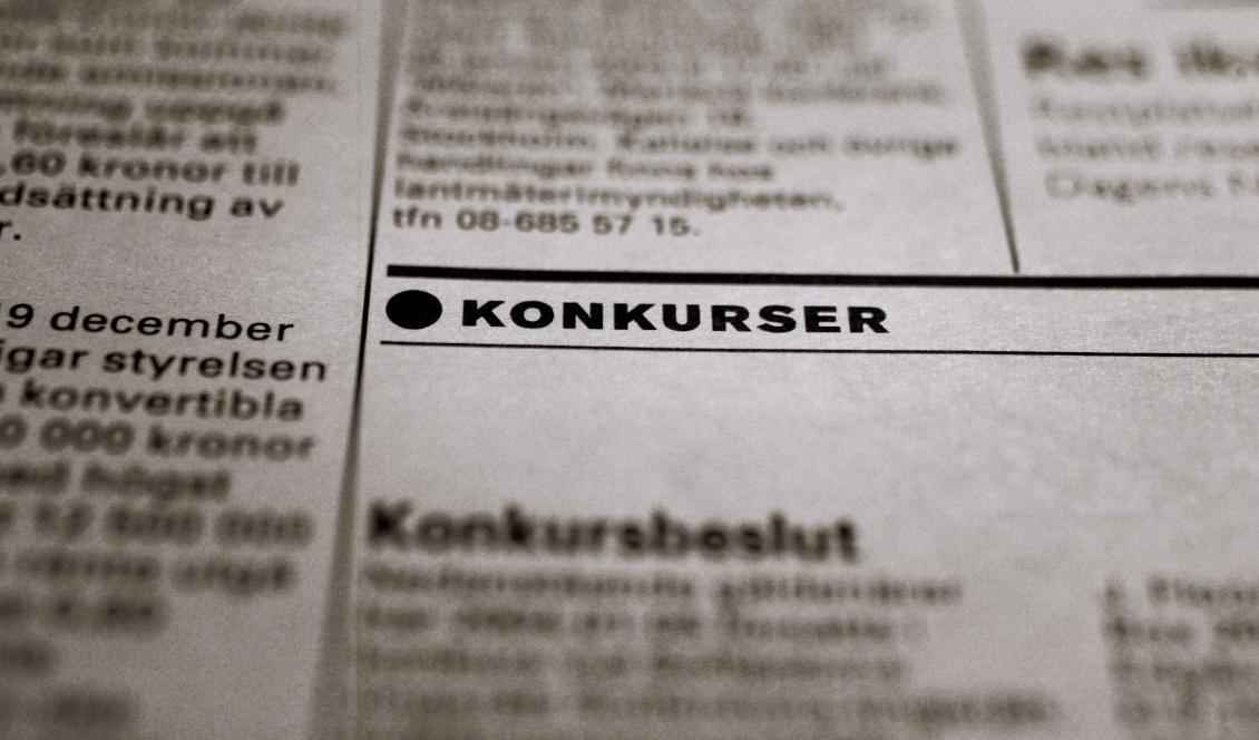 

Antalet konkurser var oförändrade under 2019 jämfört med 2018. Foto: Jessica Gow/TT-arkivbild                                                                                                
