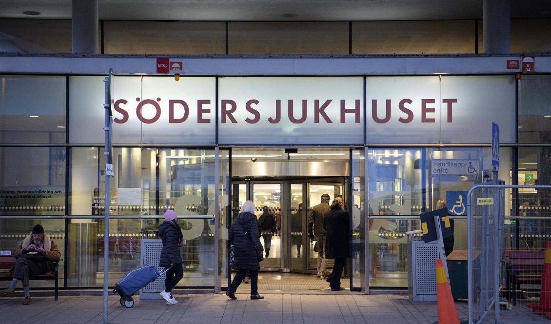 Södersjukhuset på Södermalm i Stockholm. Foto: Jessica Gow/TT