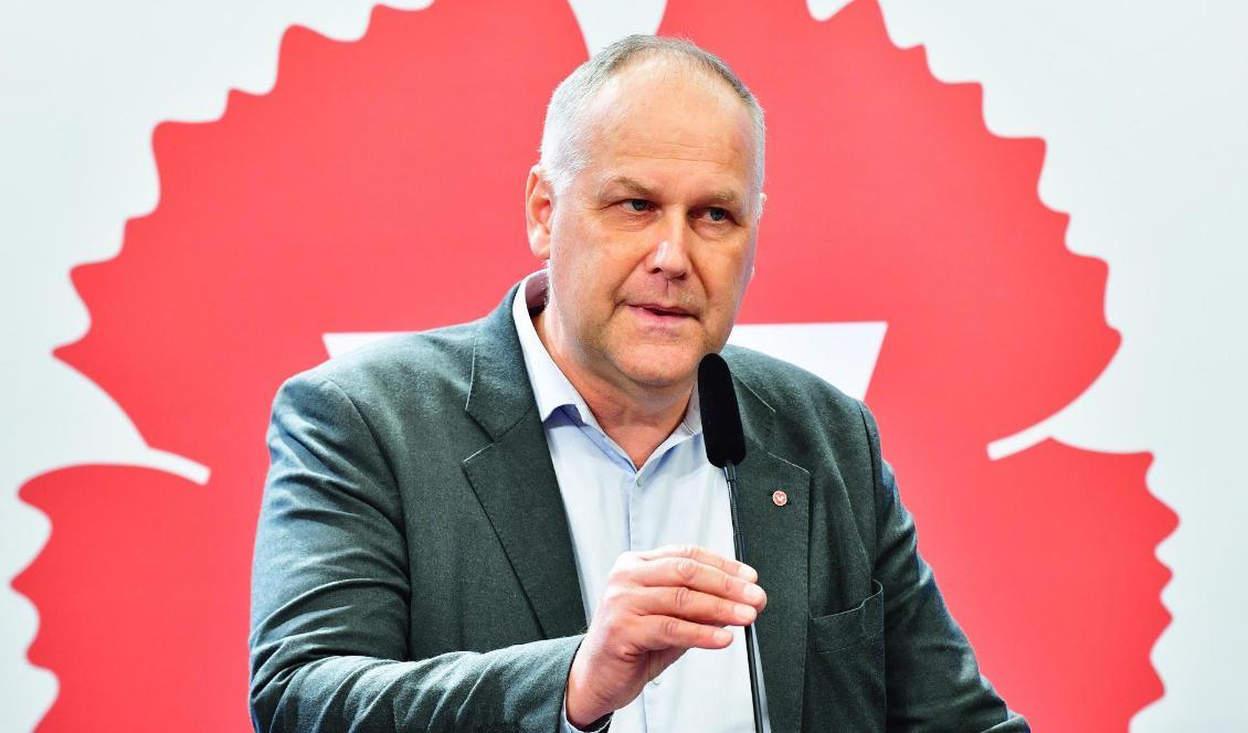 Vänsterpartiets partiledare Jonas Sjöstedt ställer inte upp till omval. Foto: Jonas Ekströmer/TT