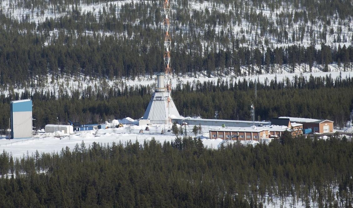 Raketuppskjutningsplatsen på Esrange. Foto: Fredrik Sandberg/TT-arkivbild