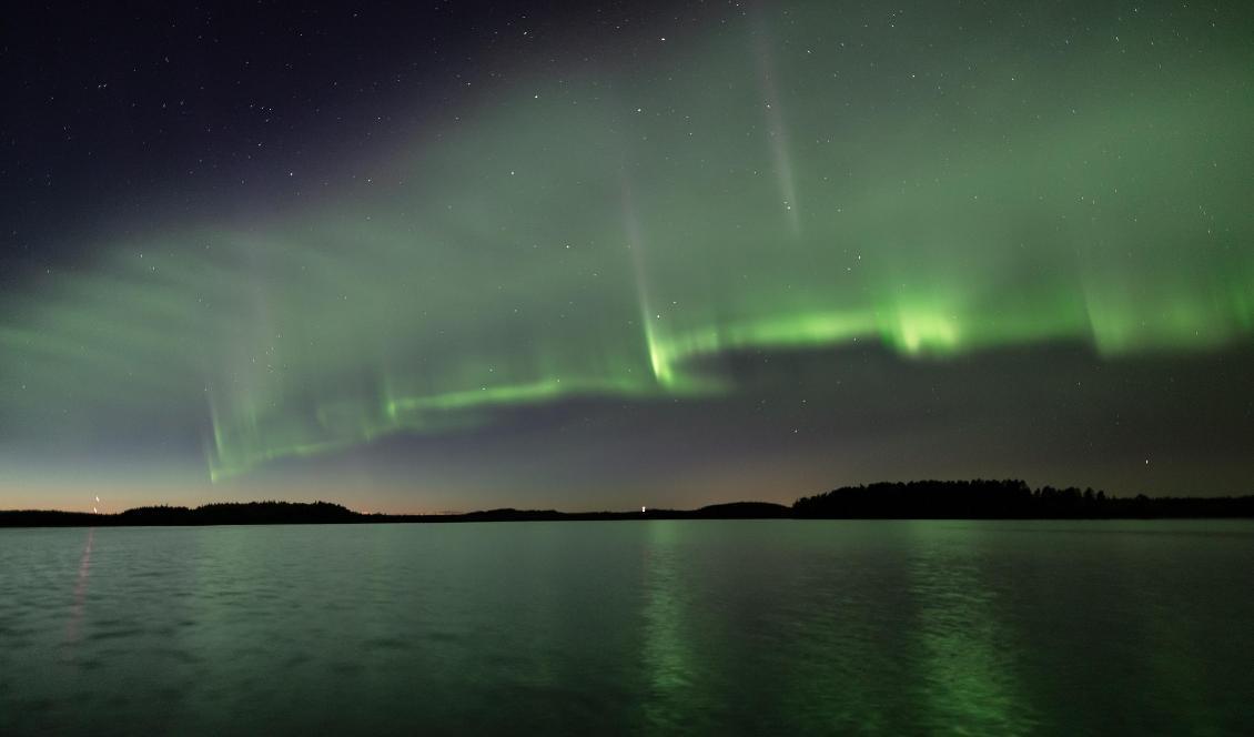 Den finländska norrskensjägaren Timo Oksanen, till vardags marknadschef, tog utan att då veta vad det var det en serie bilder på de sällsynta norrskensdynerna hösten 2018. Foto: Timo Oksanen