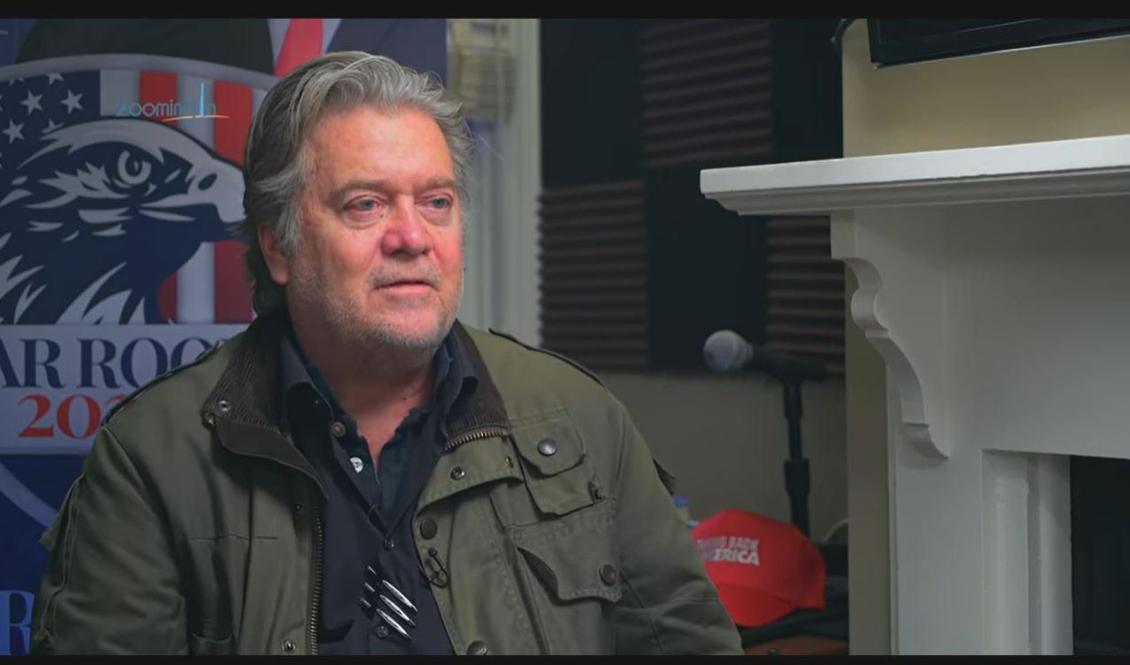 







Steve Bannon intervjuas av Simone Gao i Zooming In. Foto: Skärmavbild/YouTube                                                                                                                                                                                                                                                                                                                                                                                                