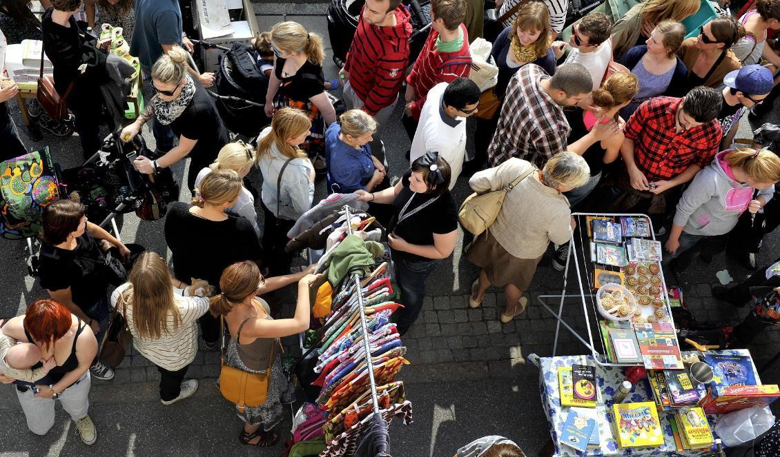 Polisen i Malmö arbetar tillsammans med flera myndigheter för att komma åt parallella, ofta illegala, samhällsstrukturer. Tillslag mot loppmarknader ingår i det arbetet. Foto: Tomas Oneborg/SvD/TT-arkivbild