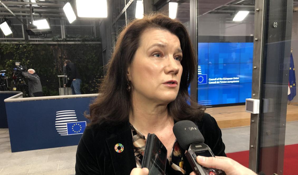 Utrikesminister Ann Linde. Foto: Wiktor Nummelin/TT-arkivbild