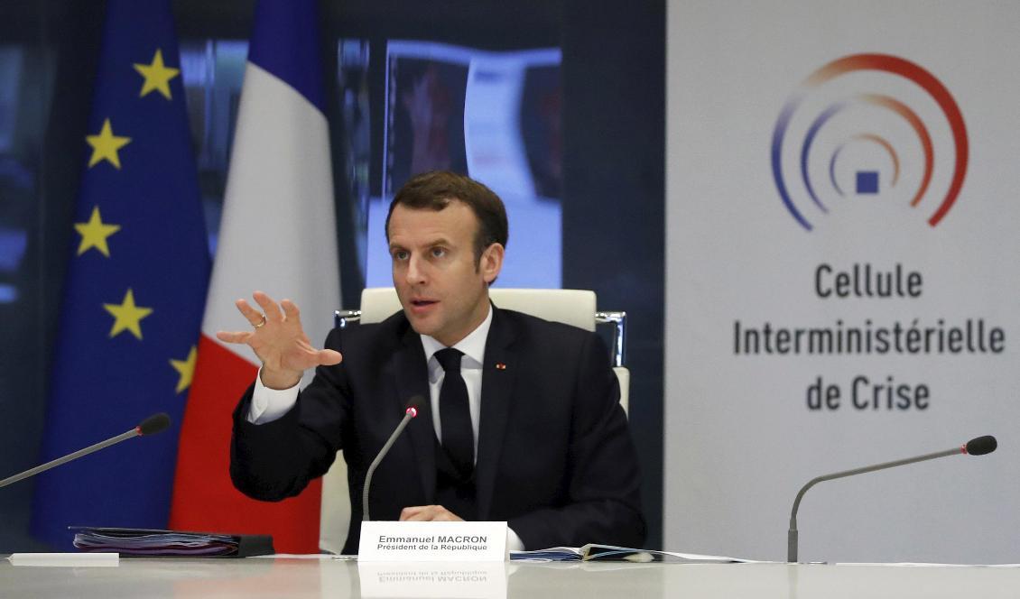 


Nationalförsamlingen förväntas med hänvisning till "hälsonödläge" godkänna utökade befogenheter för president Emmanuel Macron. Foto: Gonzalo Fuentes/AP/TT                                                                                                                                                