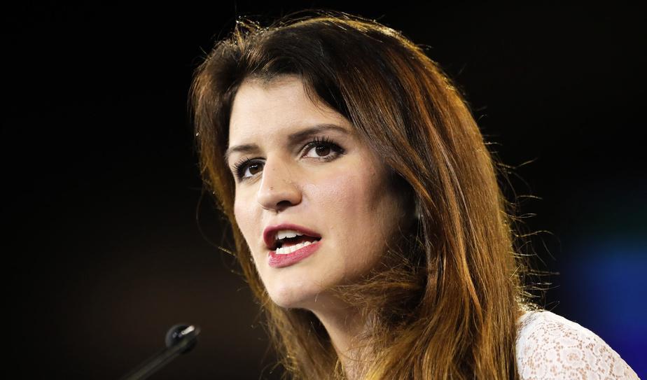 Frankrikes jämställdhetsminister Marlène Schiappa. Foto: Laurent Cipriani/AP/TT-arkivbild