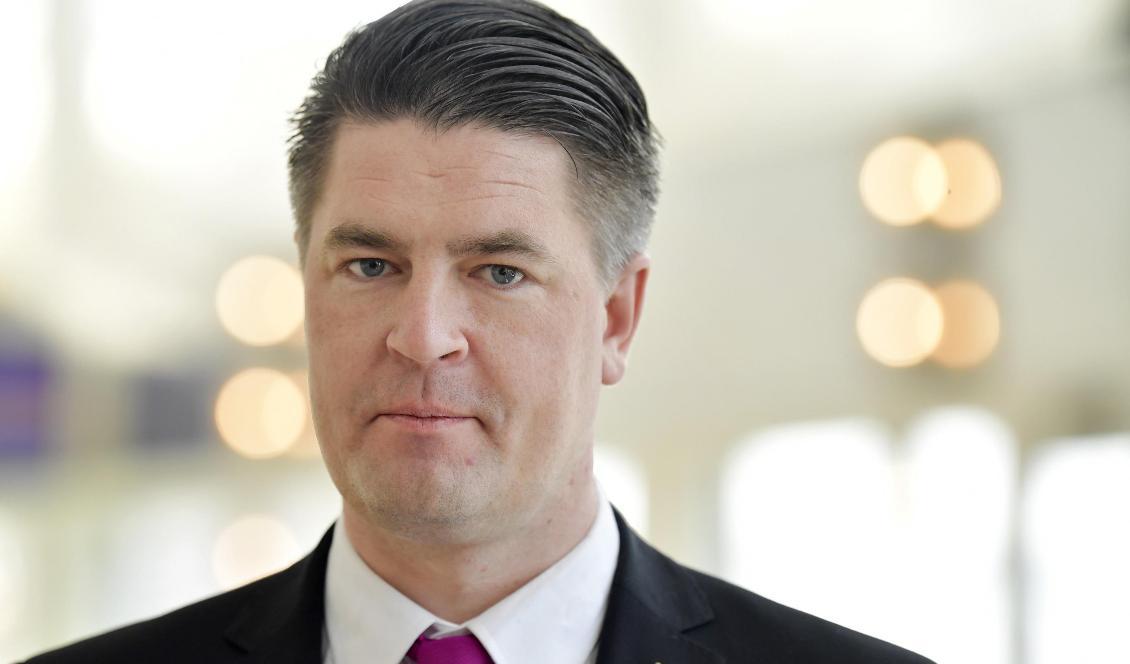 Sverigedemokraternas ekonomisk-politiske talesperson Oscar Sjöstedt. Foto: Jessica Gow/TT-arkivbild