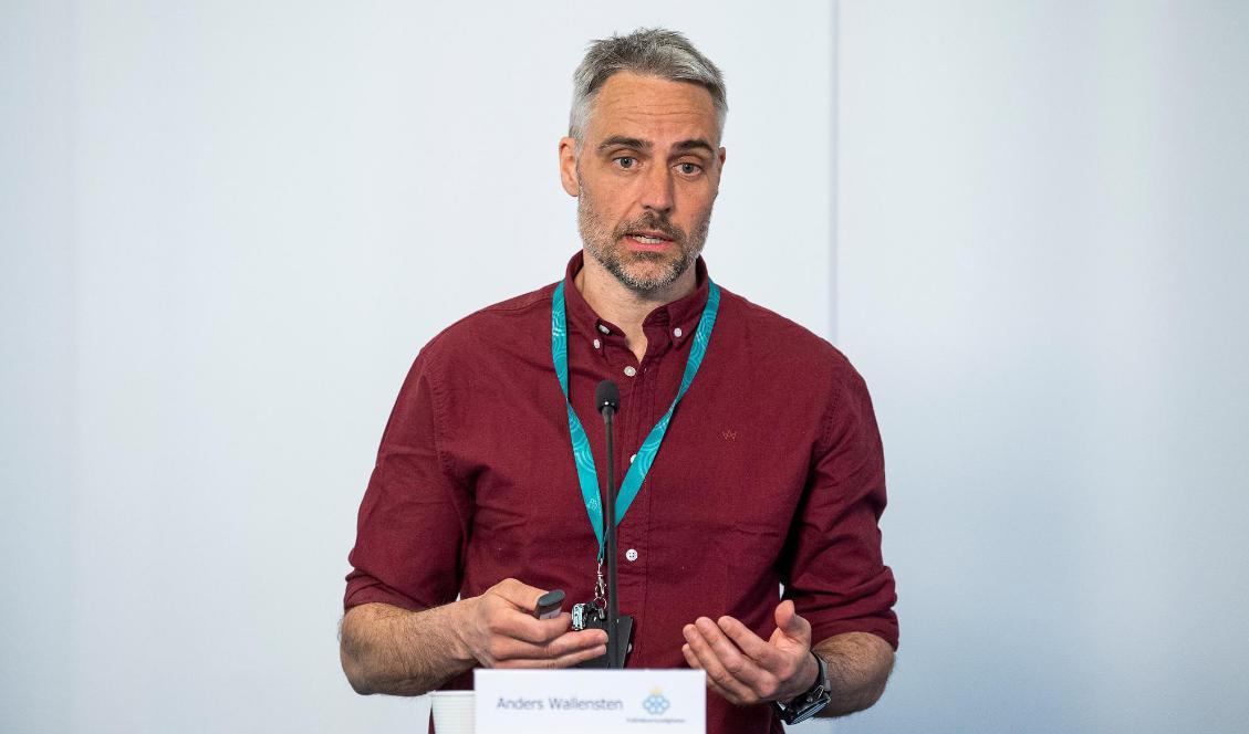 
Biträdande statsepidemiolog Anders Wallensten vid Folkhälsomyndigheten på en presskonferens den 23 april 2020. Foto: Jonathan Nackstrand/AFP via Getty Images                                                