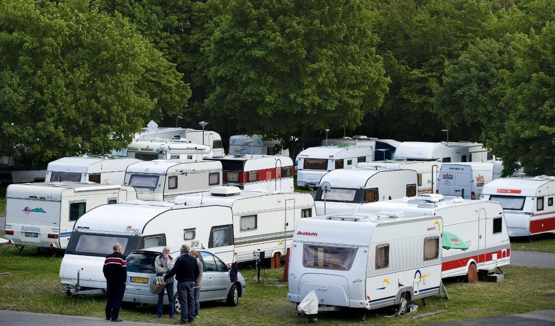 Svårt läge för campingar under en pågående pandemi. Foto: Claudio Bresciani/TT-arkivbild