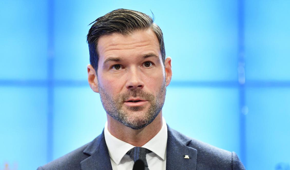 Johan Forssell, rättspolitisk talesperson för Moderaterna. Foto: Jessica Gow/TT-arkivbild