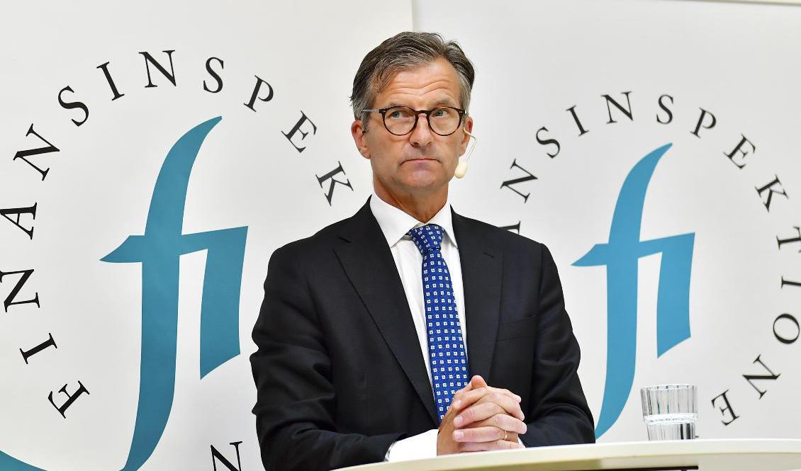 

SEB får miljardböter för penningtvätt, meddelade Finansinspektionens generaldirektör Erik Thedéen på torsdagen. Foto: Jonas Ekströmer/TT                                                                                        