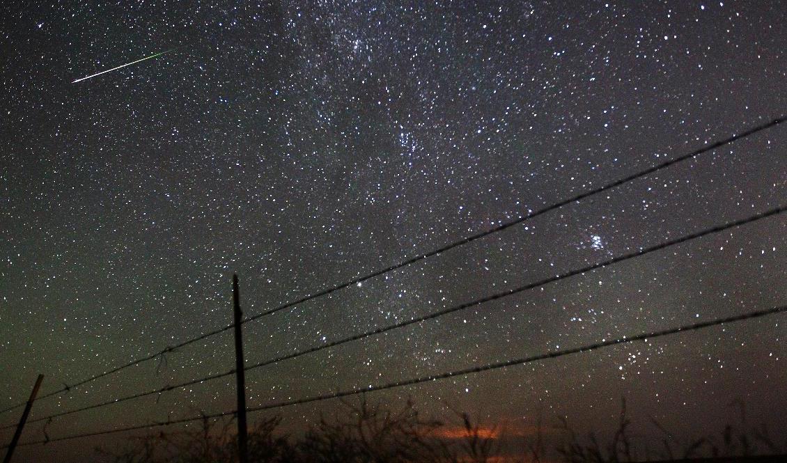 Meteorregnet Perseiderna är som mest aktivt natten mellan onsdag till torsdag. Foto: Blaine McCartney/AP/TT-arkivbild