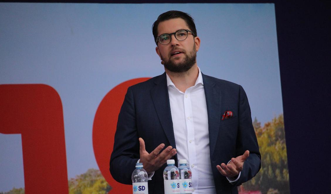 


Sverigedemokraternas partiledare Jimmie Åkesson. Foto: Susanne W Lamm/Epoch Times. Arkivbild.                                                                                                                                    