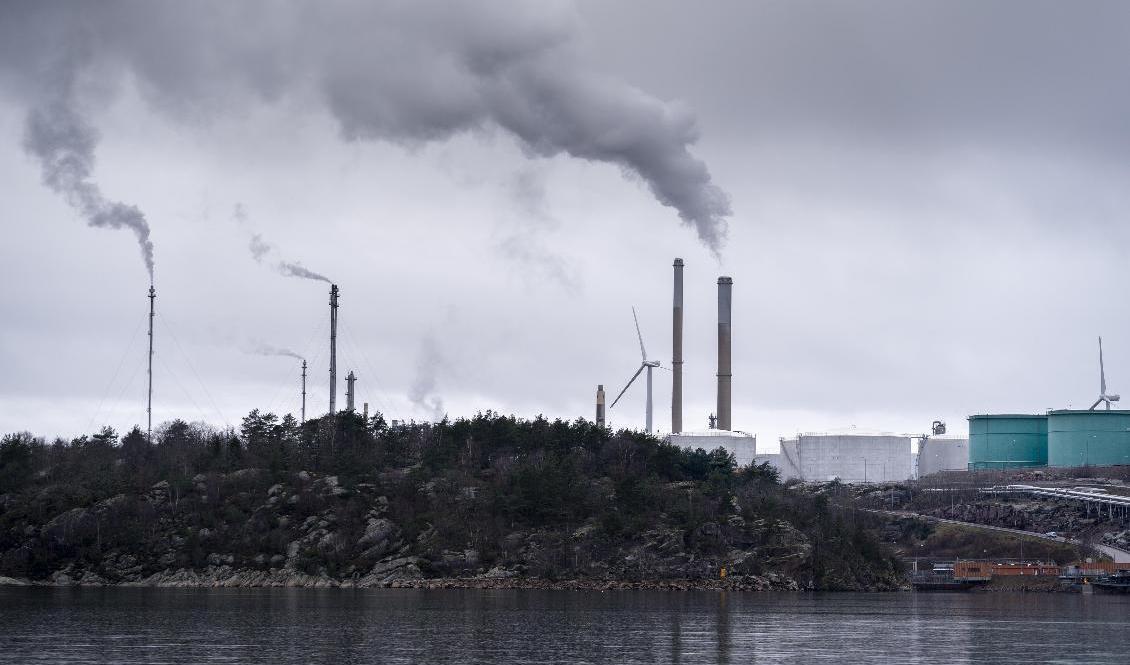 Preems raffinaderi i Lysekil. Arkivbild. Foto: Björn Larsson Rosvall/TT