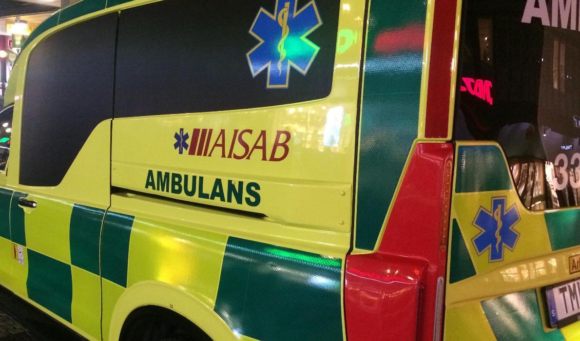 Ambulanspersonal blev beskjutna av grön laser i Falköping. Foto: Epoch Times. Arkivbild.