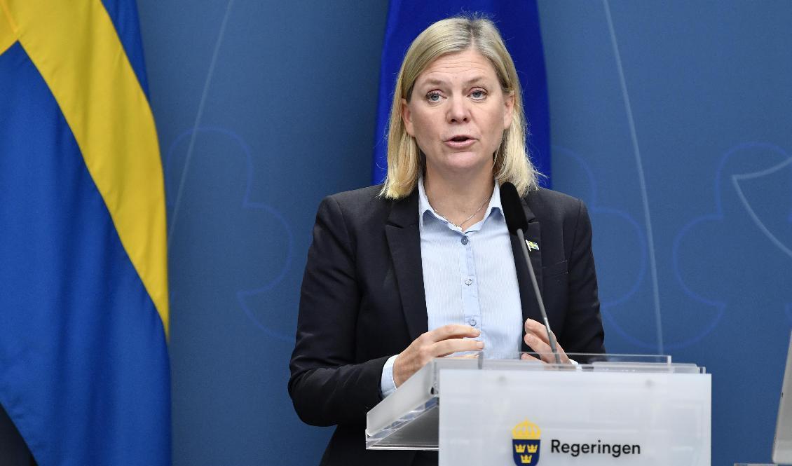 Finansminister Magdalena Andersson (S) får godkänt av riksdagen för budgetramarna för 2021. Arkivbild. Foto: Anders Wiklund/TT