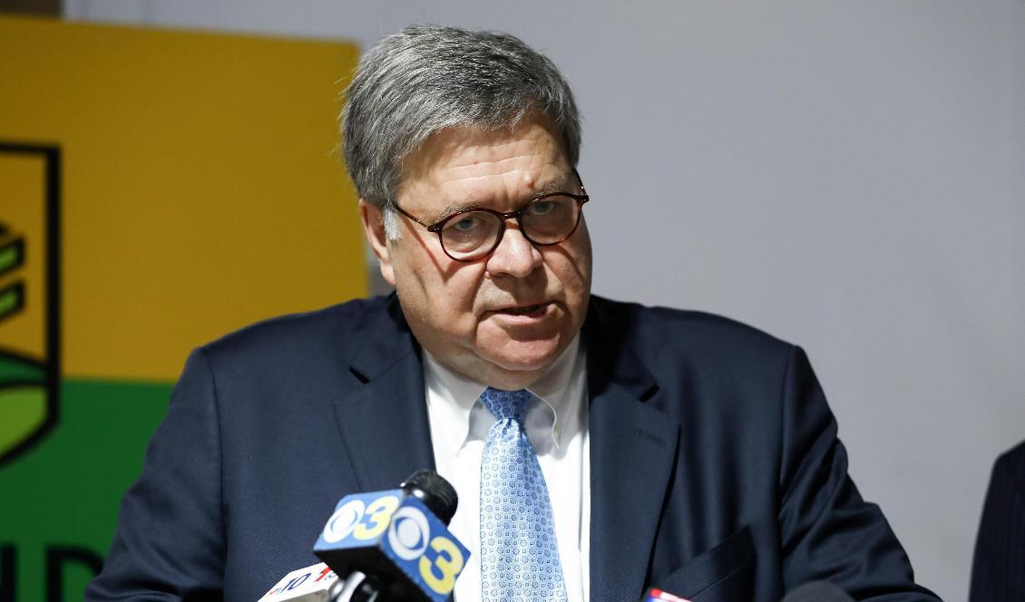 
USA:s justitieminister Willam Barr. Foto: Charlotte Cuthbertson/Epoch Times. Arkivbild.                                            