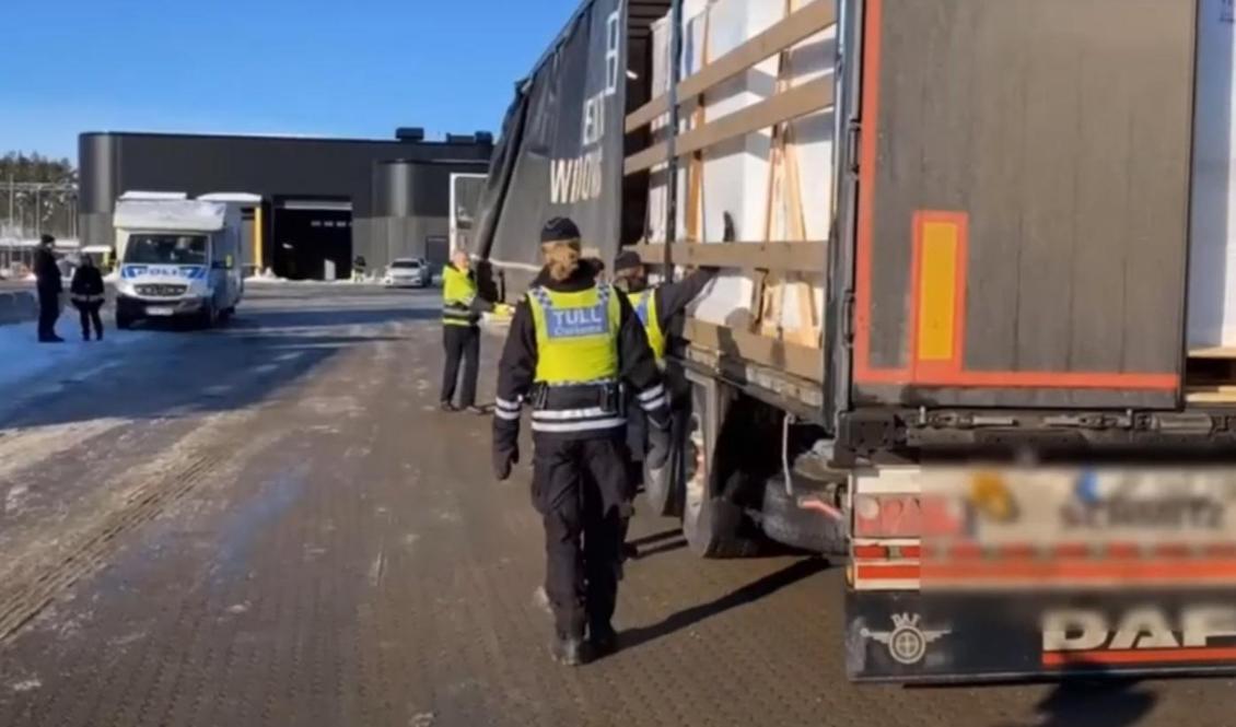
Tullverkets beslag av mängden  narkotika ökade förra året trots pandemin. Foto: Skärmdump från Tullverket                                            
