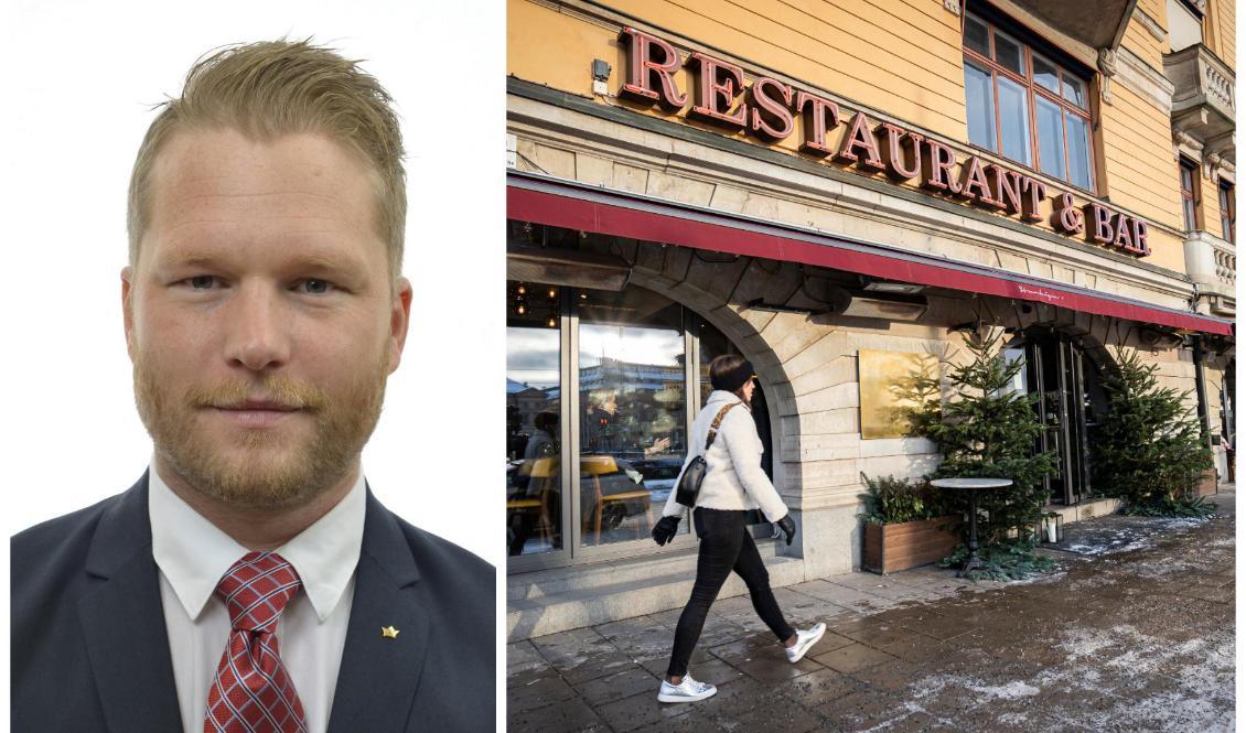 








Butiker av alla sorter och restauranger drivs ofta av egenföretagare som arbetar långt fler timmar än den traditionella 40-timmarsveckan, skriver debattören. Foto: Sveriges riksdag (vä), Sofia Drevemo (hö)                                                                                                                                                                                                                                                                                                                                                                                                            