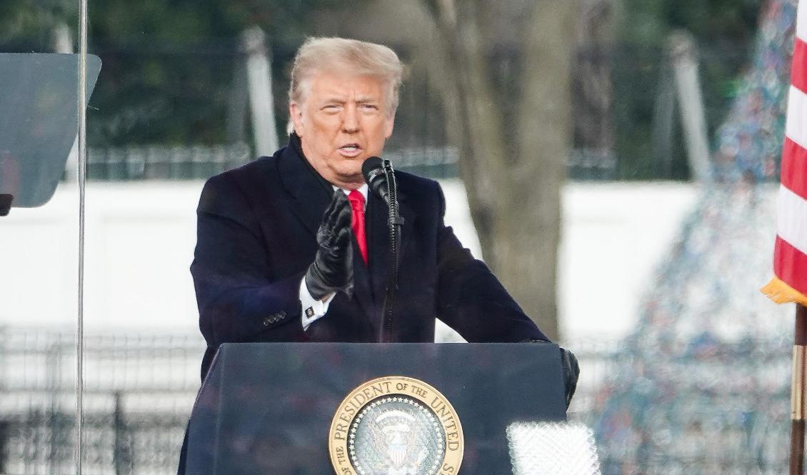 

Donald Trump i Washington D.C. i USA den 6 januari 2021. Foto: Jenny Jing                                                                                        