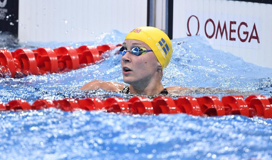Sarah Sjöström tog OS-silver med tiden 24,07. Foto: Henrik Montgomery/TT