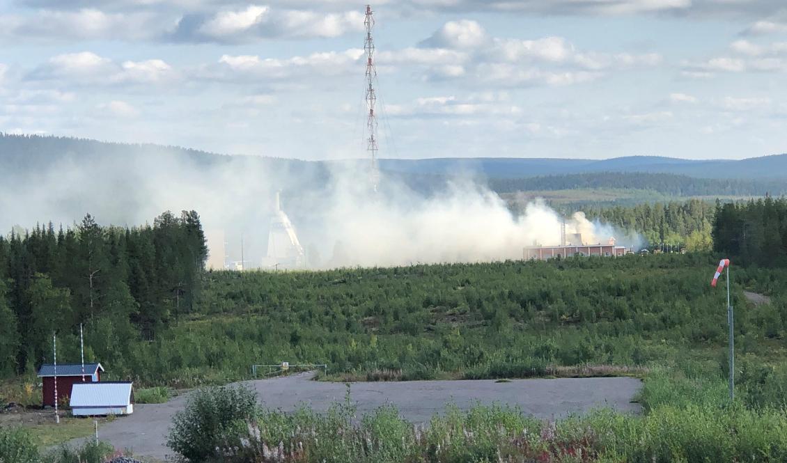 Branden på Esrange förstörde delvis rymdbasens infrastruktur för uppskjutning av sondraketer. Arkivbild. Foto: Rymdbolaget SSC/TT