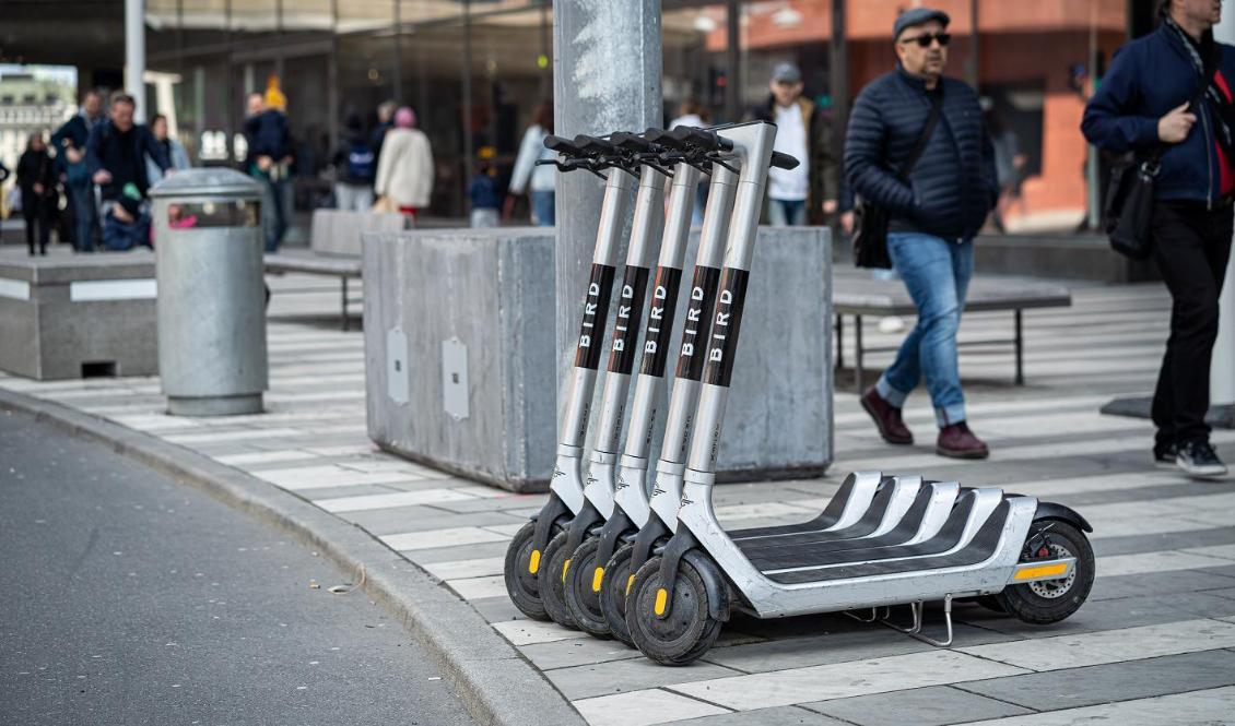 Elsparkcyklar har mer än dubblerats i Stockholm de senaste åren. Foto: Sofia Drevemo