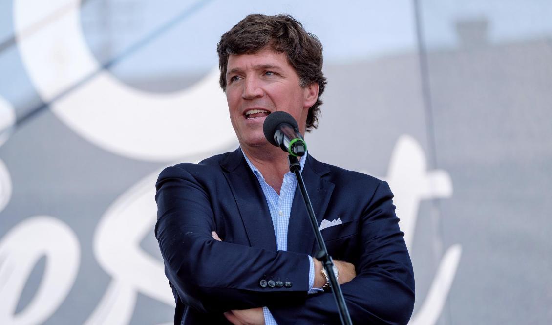 

Fox News-programledaren Tucker Carlson talar i Esztergom i Ungern den 7 augusti. Foto: Janos Kummer/Getty Images                                                                                        