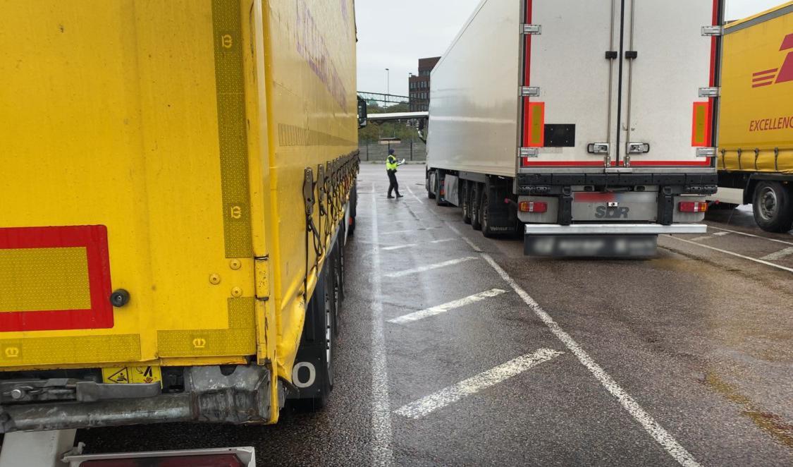 

Tullverket har sett en ökning av drogpåverkade lastbilschaufförer vid gränsen. Oftast rör det sig om utländska förare som arbetar under usla förhållanden. Foto: Tullverket                                                                                        