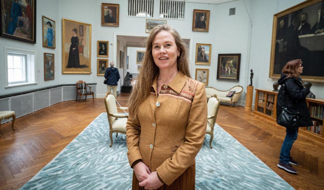 
Museichef Åsa Cavalli-Björkman vid Thielska galleriet Foto: Sofia Drevemo                                            